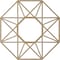 Ekena Millwork Guardian Wood Fretwork Pierced Ceiling Medallion, Birch, 18"OD x 7"ID x 1/4"T CMWP18X18X0250GDBI - alternate 3